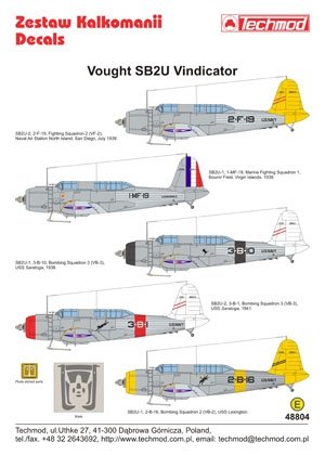 Techmod 48804 - Vought SB2U Vindicator 1/48 – zdjęcie 2