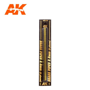 Tuyaux en laiton AK Interactive AK9122, diamètre 2,8 mm, lot de 2 unités – image 2