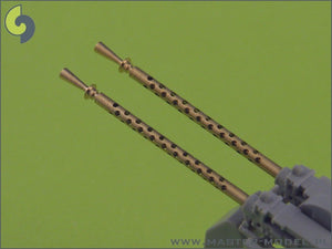Master SM-35-002 Browning M2 aircraft .50 caliber (12.7mm) barrels with flash hiders (2pcs) – immagine 4