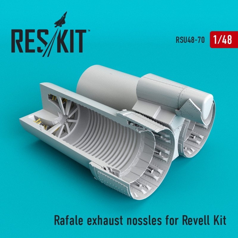RESKIT RSU48-0070 Embouts d'échappement Rafale pour maquette Revell au 1/48