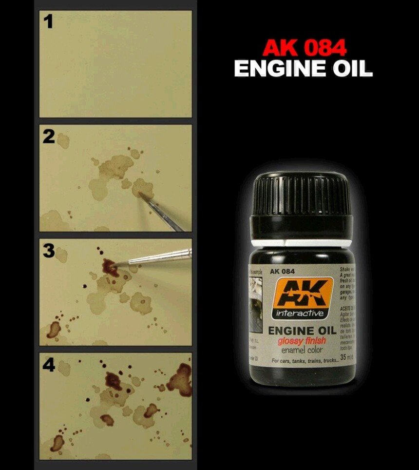 AK Interactive AK084 Fresh Engine Oil 35ml – immagine 2