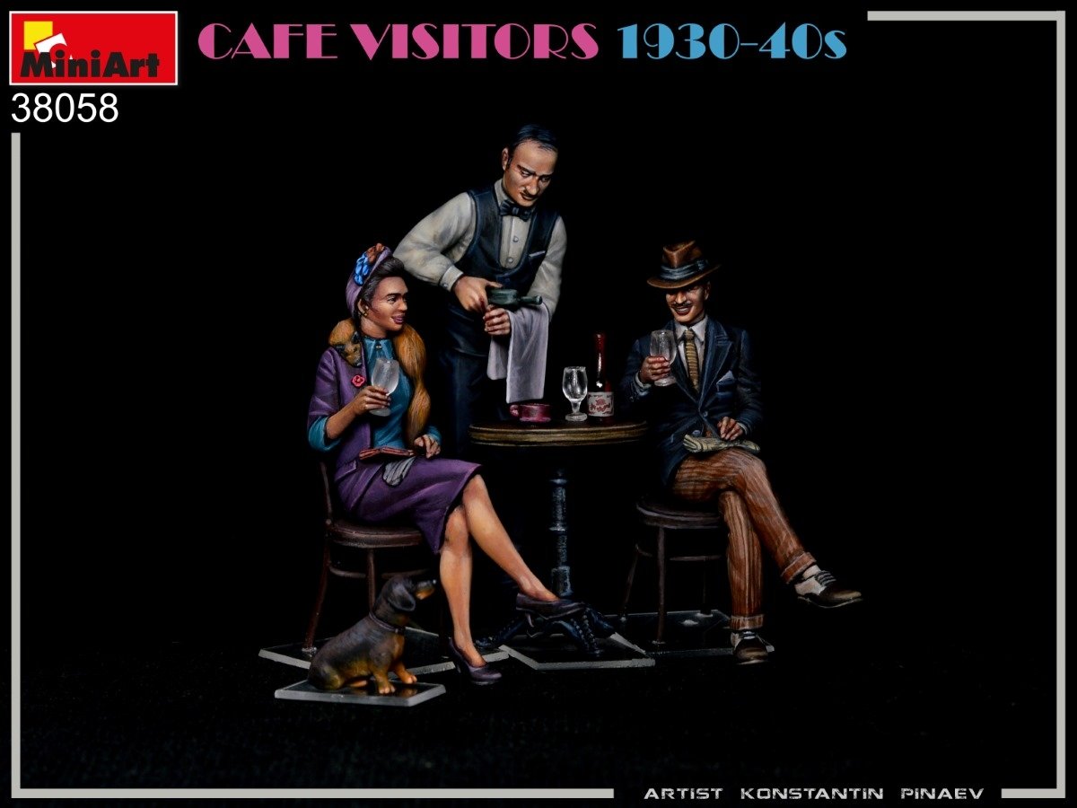 MiniArt 38058 CAFE VISITORS 1930-40S 1/35 – imagen 2