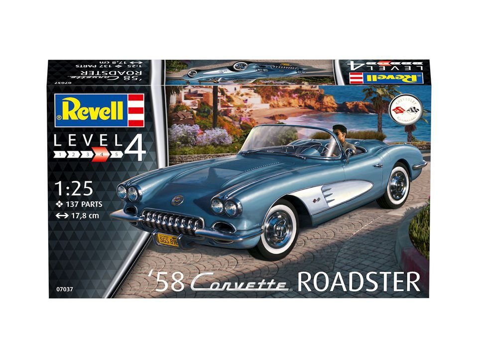 Revell 67037 58 Corvette Roadster Model Set 1/25 – Bild 3