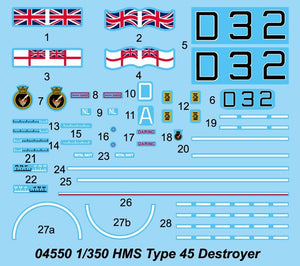 Trumpeter 04550 HMS Type 45 Destroyer 1/350 – immagine 4