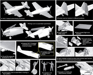 Dragon 5117 F6F-3 Hellcat w/Flight Deck 1/72 – immagine 2