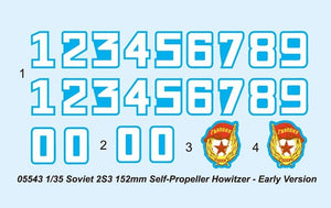 Trumpeter 05543 Soviet 2S3 152mm Self-Propeller Howitzer - Early Version 1/35 – image 3