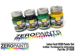Zero Paints ZP-1508 Lotus Ford 102D Paint Set 4x30ml – immagine 2