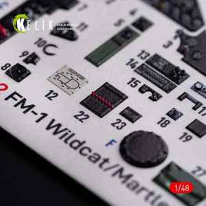 KELIK K48082 FM-1 Wildcat/Martlet Mk.V interior 3D decals for Tamiya kit 1/48 – immagine 6