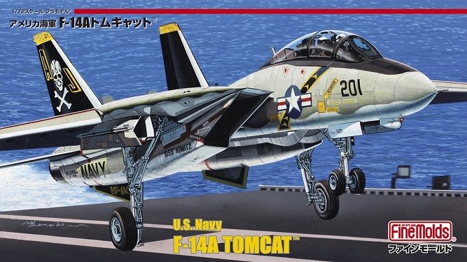 Maquette Fine Molds FP30 US Navy F-14A Tomcat au 1/72