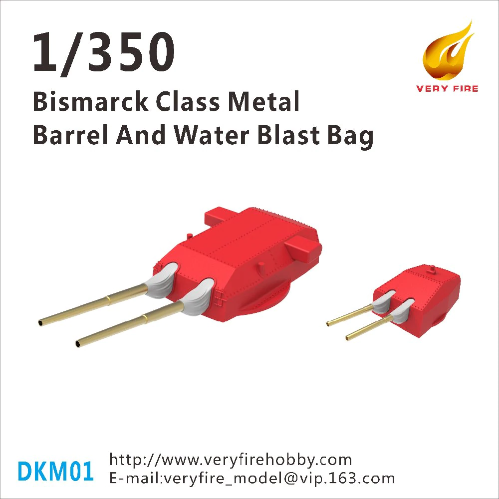 Canon en métal et sac de sablage à l'eau Very Fire DKM01 Bismarck 1/350