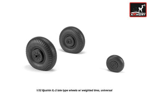 Armory Models AW32016 Iljushin IL-2 Bark late type wheels w/ weighted tyres 1/32 – Bild 5