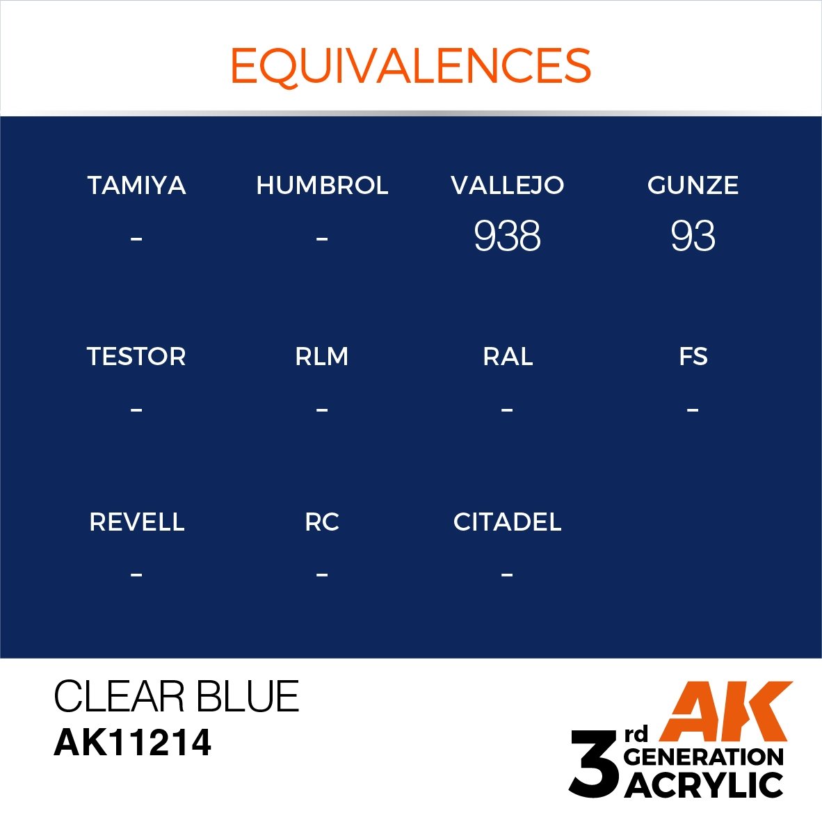 AK Interactive AK11214 CLEAR BLUE – STANDARD 17ml – immagine 2