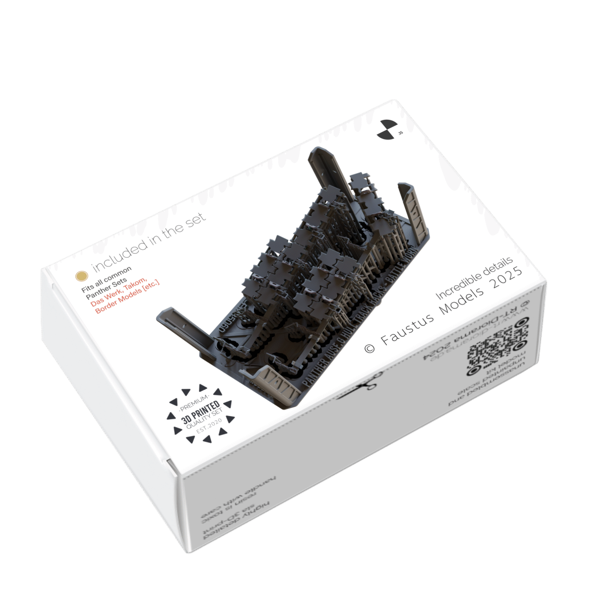 Faustus Models FM35060 Panther Ausf.G Hull Track Racks Battle Damaged 1/35