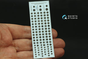 Quinta Studio QD32243 US WWII Cockpit instrument gauges without bezels 3D-Printed &amp;amp; coloured Interior on decal paper (All Kits) 1/32 – Bild 4