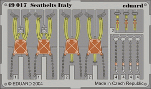 Eduard 49017 Seatbelts Italy 1/48