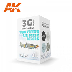 AK Interactive AK11739 Couleurs de l&amp;#39;armée de l&amp;#39;air finlandaise de la Seconde Guerre mondiale 4x17 ml