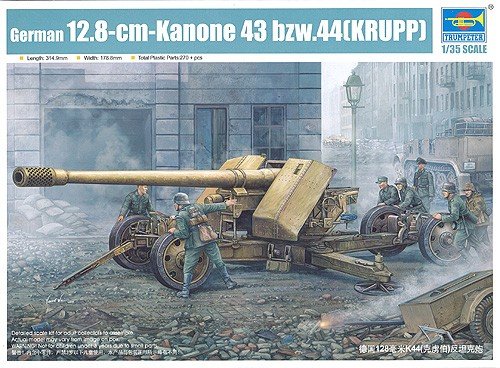 Trumpeter 02317 German 128mm Pak44(KRUPP) 1/35