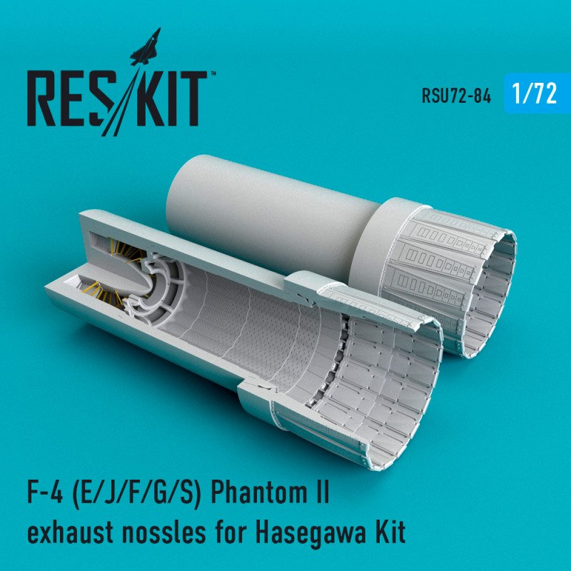 RESKIT RSU72-0084 F-4 E/J/F/G/S Phantom II exhaust nossles for Hasegawa 1/72