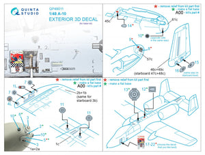 Quinta Studio QP48011 A-10 Exterior ( Italeri ) 1/48 – immagine 2