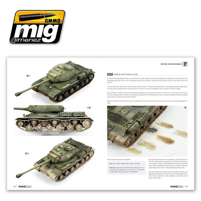 AMMO of Mig Jimenez 6016 BLACK &amp;amp; WHITE TECHNIQUE (English) – immagine 4