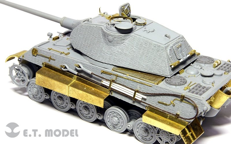 E.T. Model E72-020 WWII German KING TIGER (Porsche Turret) For DRAGON 7254 1/72 – immagine 3