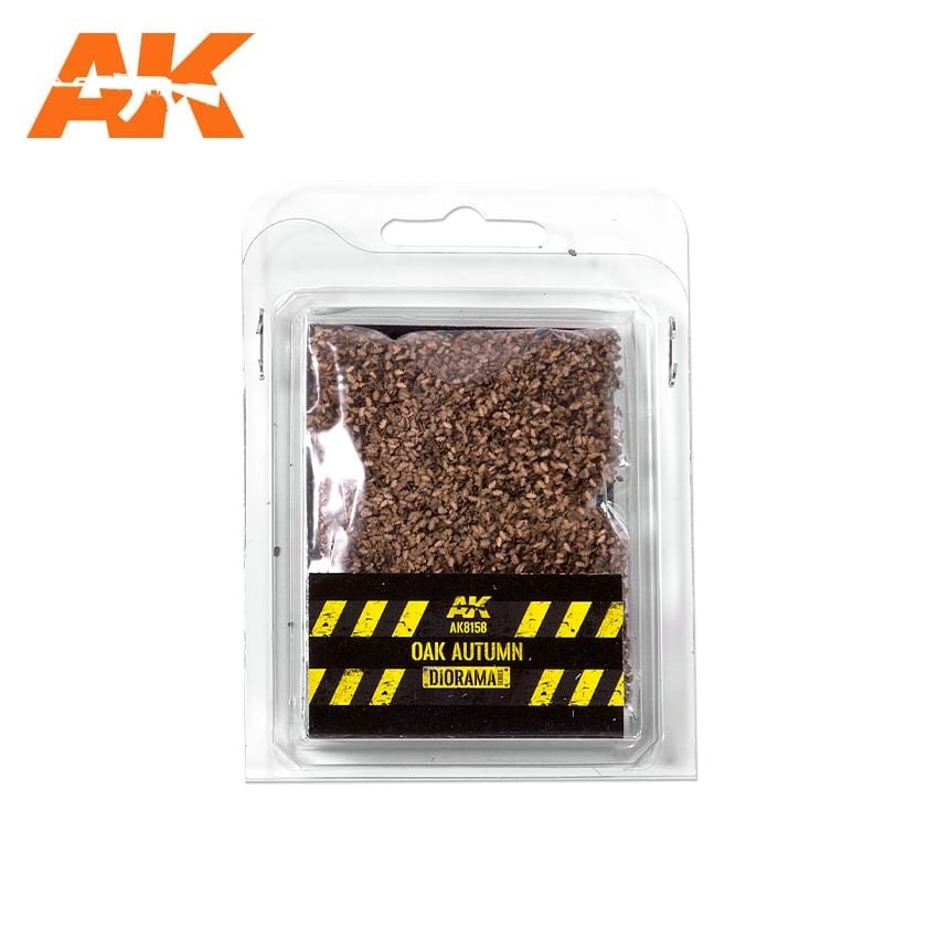 AK Interactive AK8158 CHÊNE FEUILLES D&amp;#39;AUTOMNE 28MM 1/72
