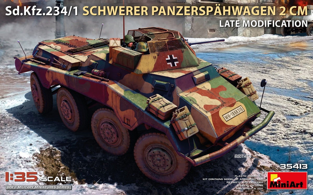 MiniArt 35413 Sd.Kfz.234/1 Schwerer Panzerspähwagen (2 cm). Mod tardif 1/35