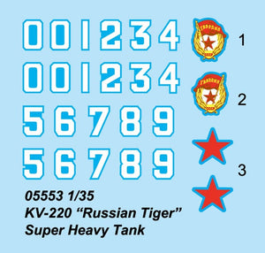 Trumpeter 05553 KV-220 Char super lourd russe Tigre 1/35 – image 3