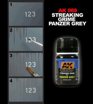 AK Interactive AK069 Streaking Grime For Panzer Gray 35ml – image 2