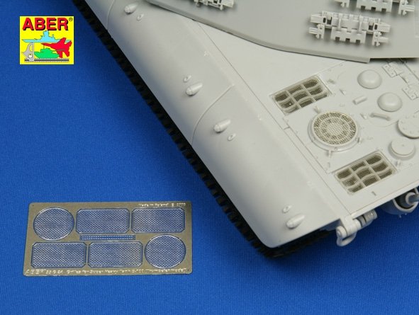 Aber 35G24 Grilles for german super heavy tank E-100 1/35 – imagen 4