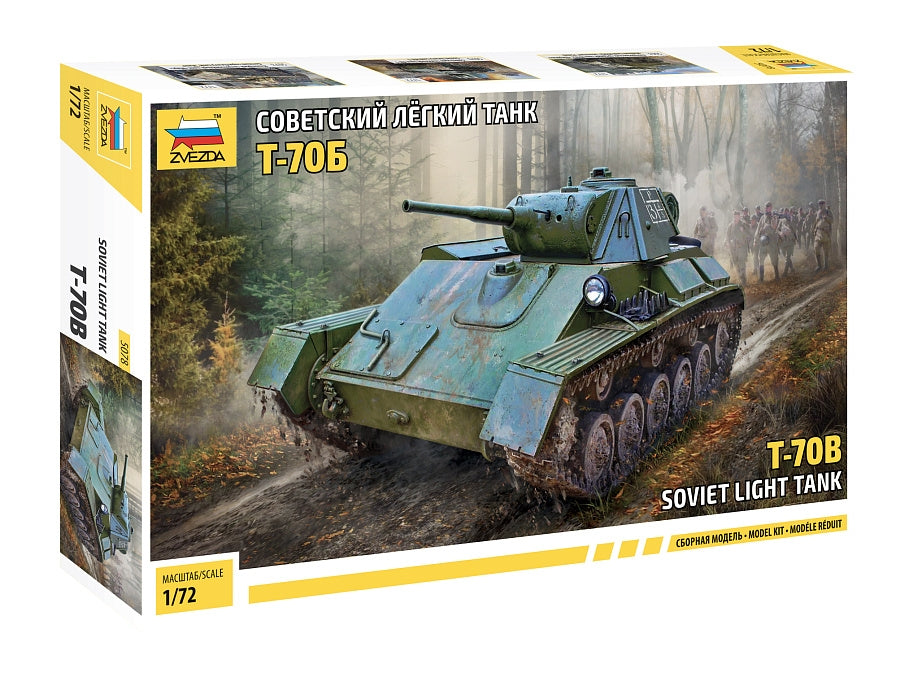 Zvezda 5078 Char léger soviétique T-70B 1/72
