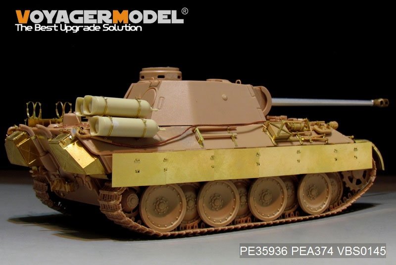 Voyager Model PE35936 WWII German Panther D w/&amp;quot;Stadtgas&amp;quot; Fuel Tanks Basic For MENG TS-038 1/35 – immagine 4