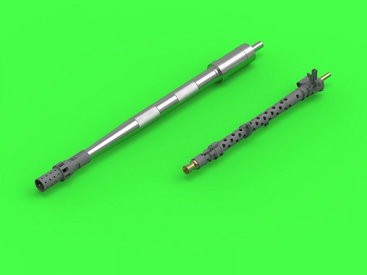 Master GM-35-046 PzKpfw II Ausf. a–F - 2cm KwK30 L/55 &amp;amp; MG-34 gun barrels (for IBG, Dragon and other kits) 1/35 – immagine 8