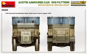Miniart 39009 AUSTIN ARMOURED CAR 1918 PATTERN. BRITISH SERVICE. WESTERN FRONT. INTERIOR KIT 1/35 – immagine 14