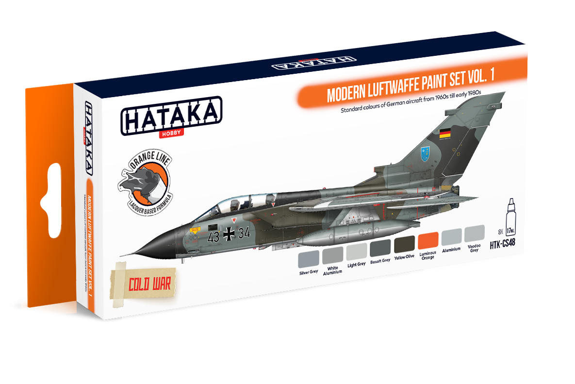 Hataka HTK-CS48 Modern Luftwaffe paint set vol. 1 8x17ml