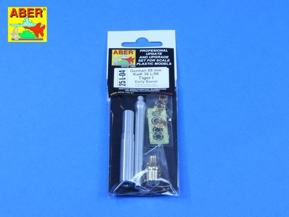 Aber 25L-04 German 88 mm KwK 36 L/56 Tiger I (Early model) Barrel 1/25 – Bild 8