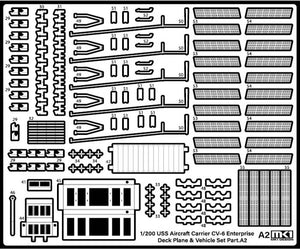 Ensemble d&amp;#39;avions de pont USS Enterprise de la Seconde Guerre mondiale MK1 Design MS-20018 pour CV-6 Enterprise à l&amp;#39;échelle 1/200 – image 4
