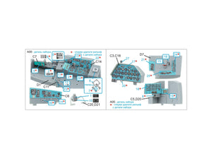 Quinta Studio QDS-48570 Mi-24A 3D-Printed &amp;amp; coloured Interior on decal paper (Trumpeter) (small version) 1/48 – immagine 8