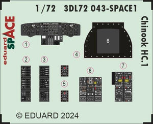 Eduard 3DL72043 Chinook HC.1 SPACE AIRFIX 1/72 – Bild 2