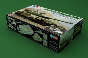 Hobby Boss 84557 Leopard C2 MEXAS with TWMP Track Width Mine Plow 1/35 – immagine 2
