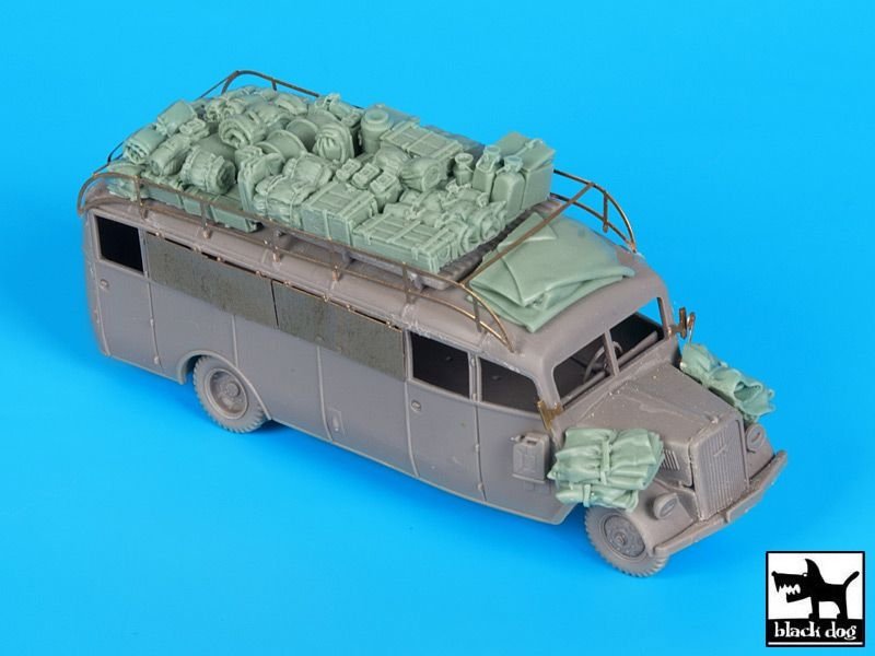 Black Dog T72105 Opel 3.6-47 Omnibus stabwagen accessories set for Roden 1/72 – zdjęcie 6