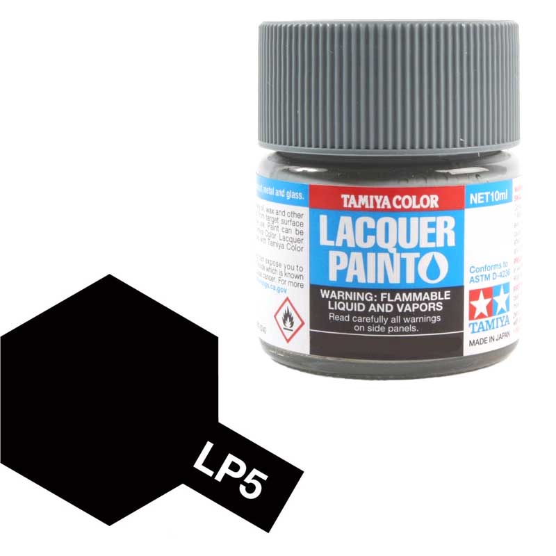 Tamiya 82105 LP-5 Semi gloss black 10ml