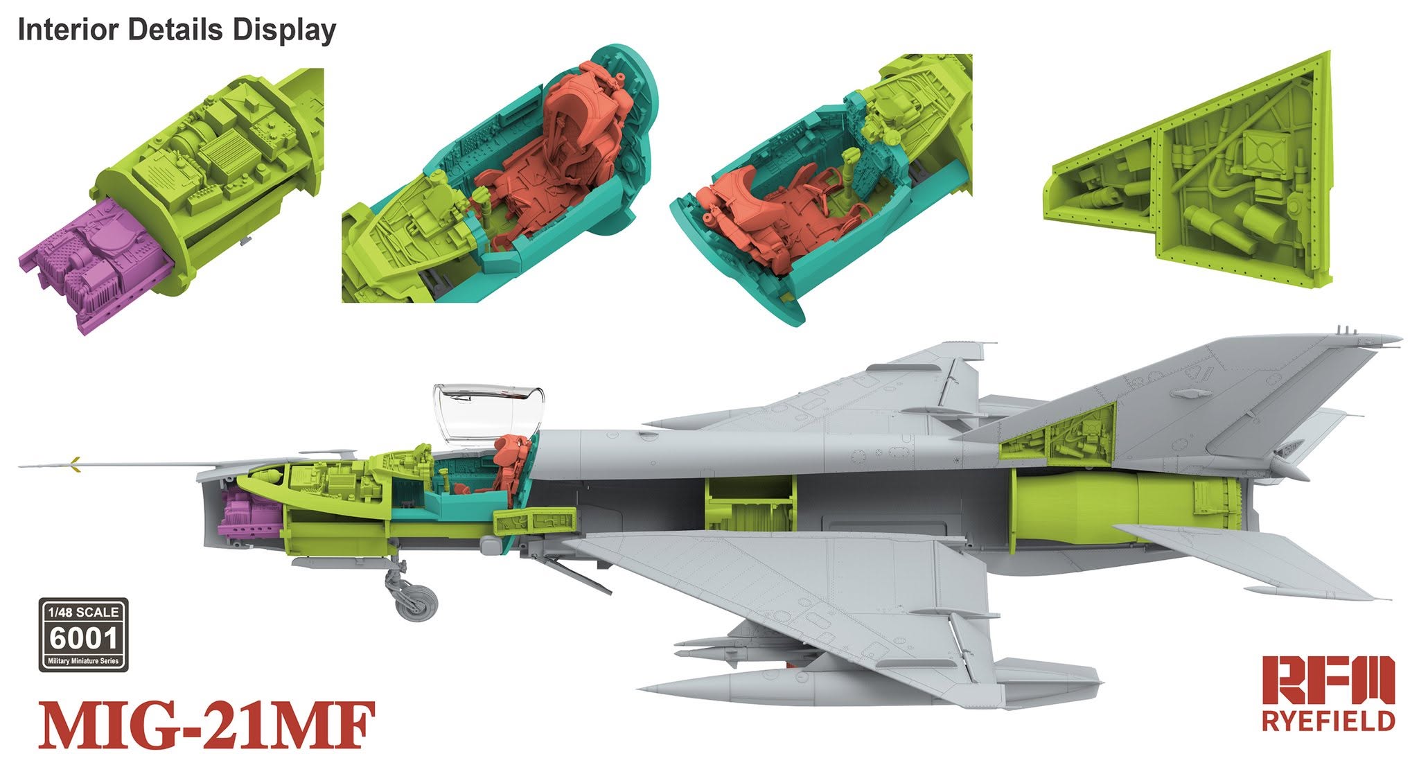 Rye Field Model 6001 MIG-21MF 1/48 – imagen 4