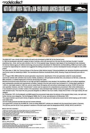 Modelcollect UA72096 NATO M1014 MAN Tractor &amp;amp; BGM-109G Ground Launched Cruise Missile 1/72 – zdjęcie 3