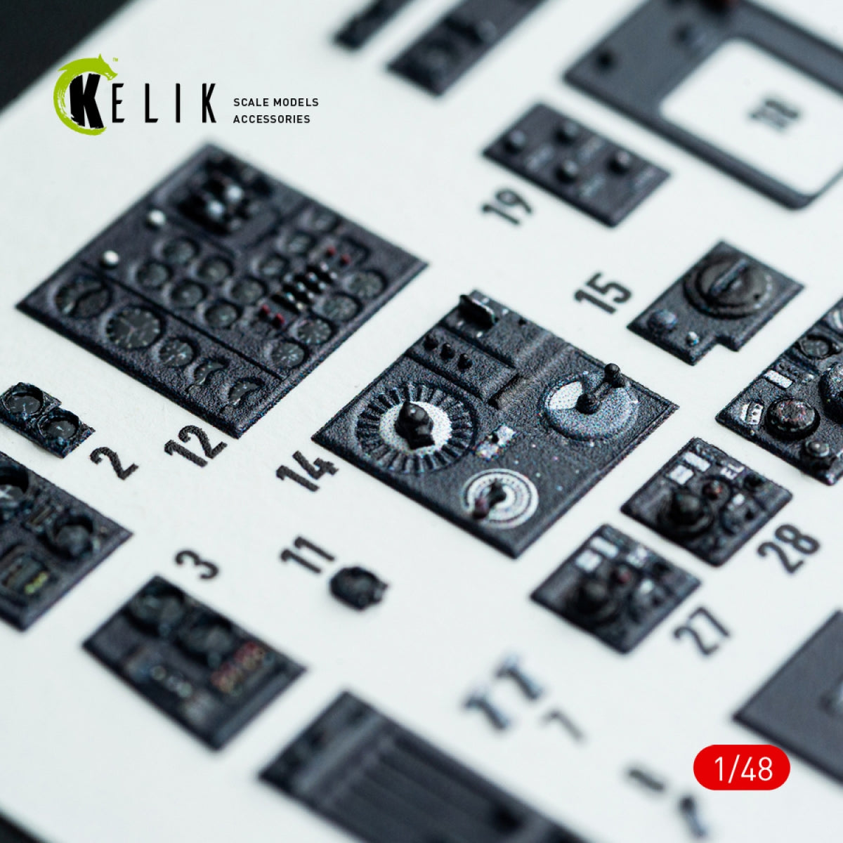 Kelik K48142 Do-217 K/M - interior 3D decals for ICM kit 1/48
