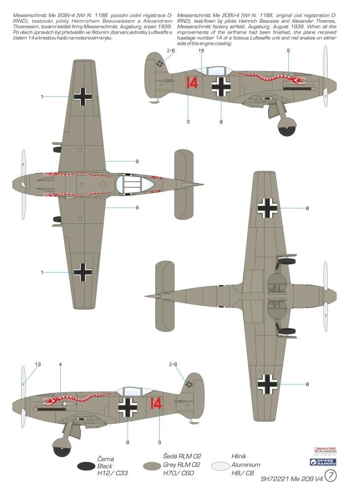 Special Hobby 72221 Messerschmitt Me 209V-4 1/72 – image 3