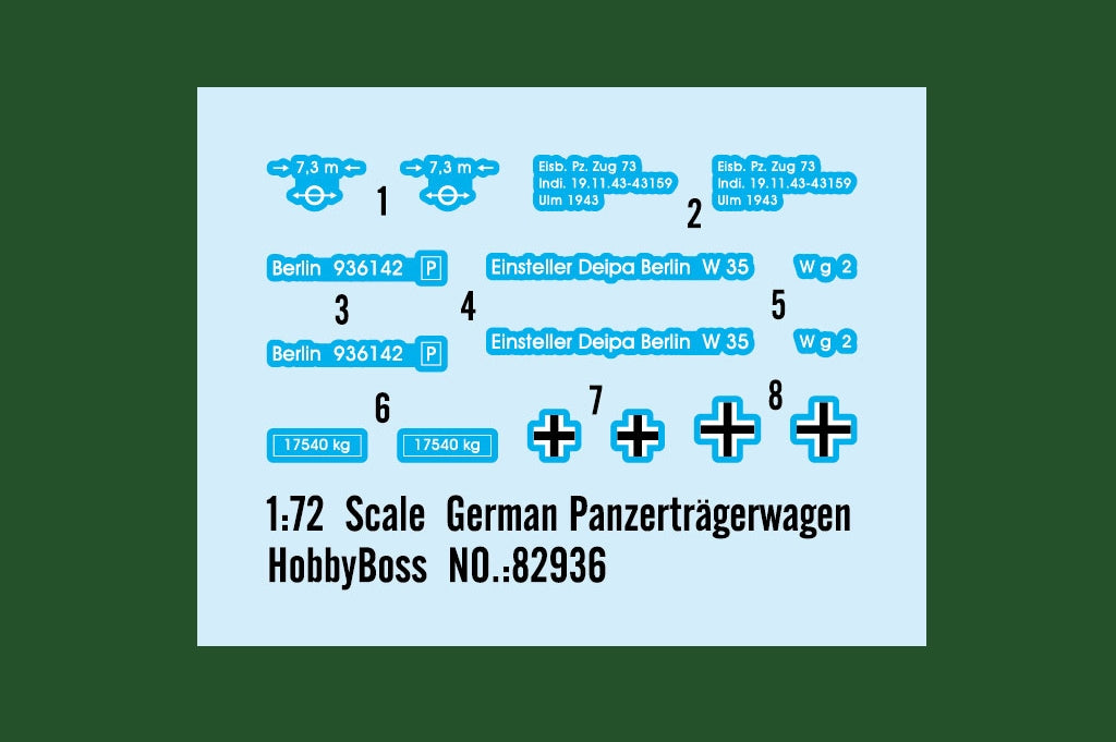 Hobby Boss 82936 German Panzerträgerwagen 1/72 – immagine 3
