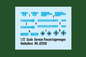 Hobby Boss 82936 German Panzerträgerwagen 1/72 – immagine 3