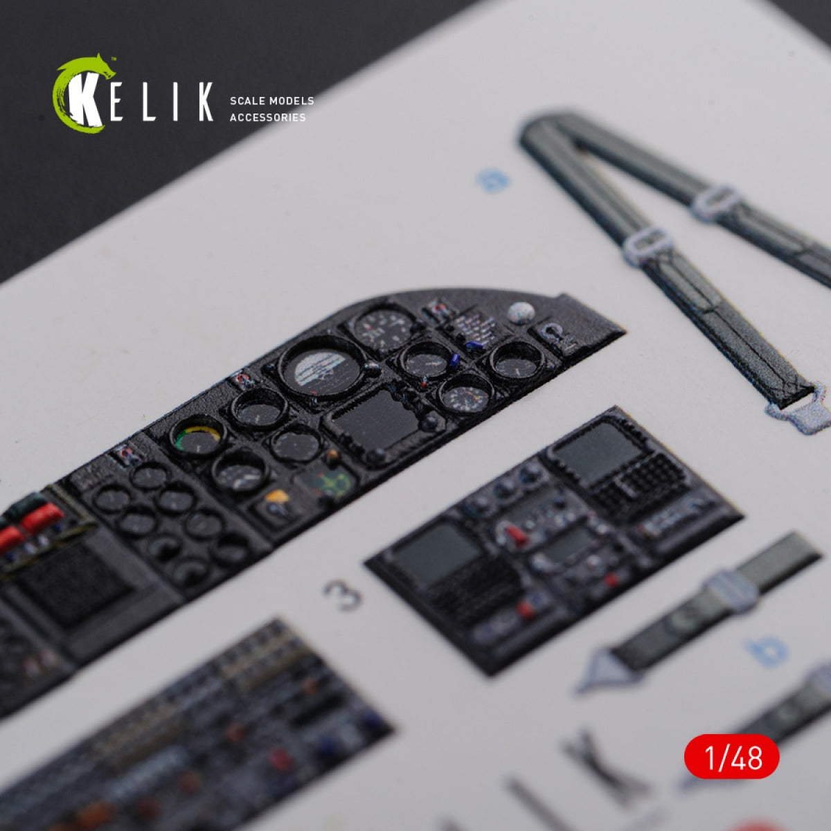 KELIK K48090 CH-46E interior 3D decals for Academy kit 1/72 – immagine 6