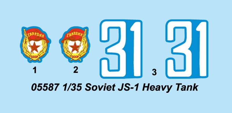Trumpeter 05587 Soviet JS-1 Heavy Tank – zdjęcie 4